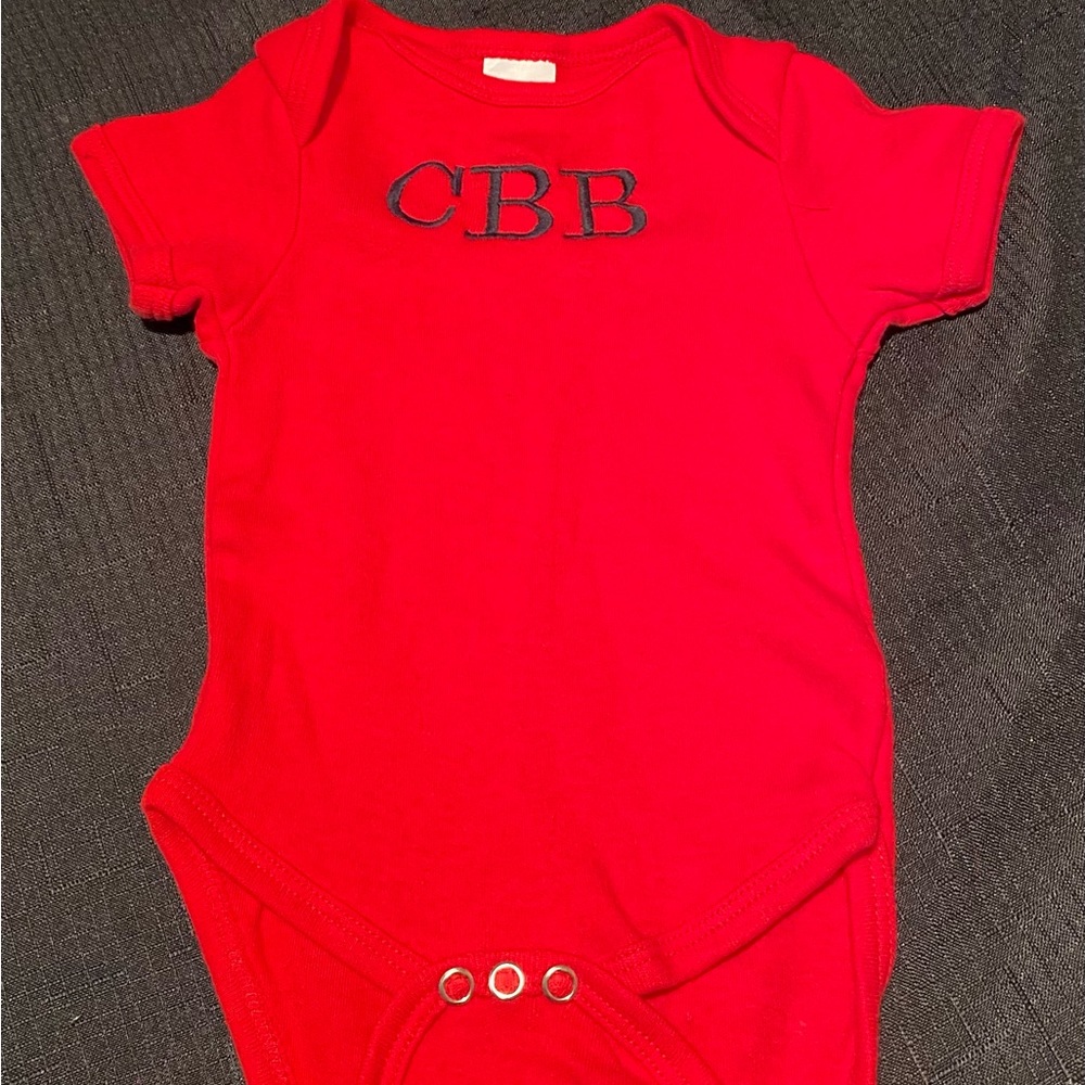New embroidered baby onesie by LNJ Designs